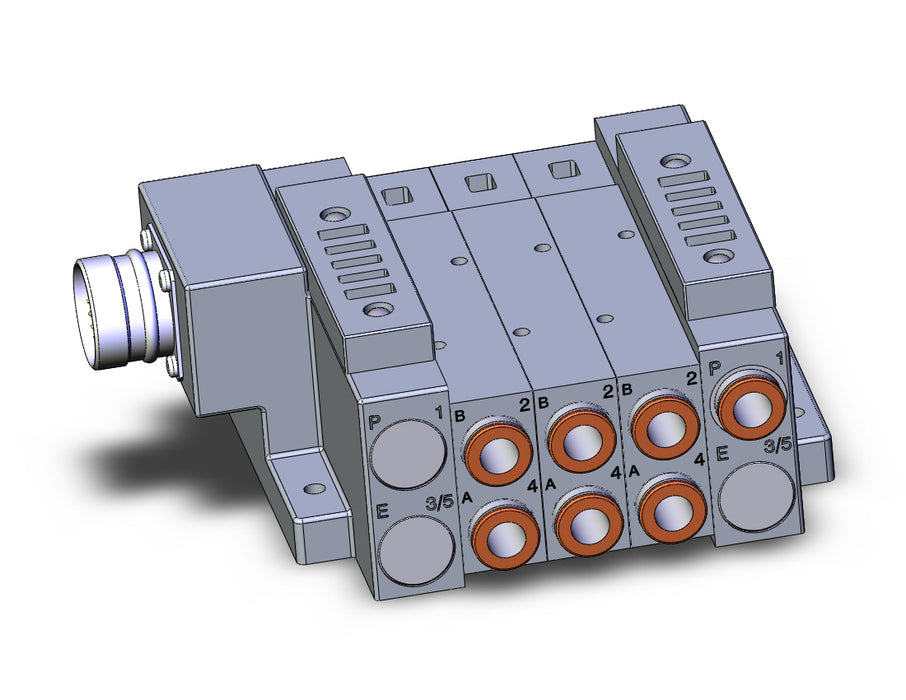 SS5V3-W10CD-03US-N11 SS5V 03 Station Manifold, Tie-Rod Base