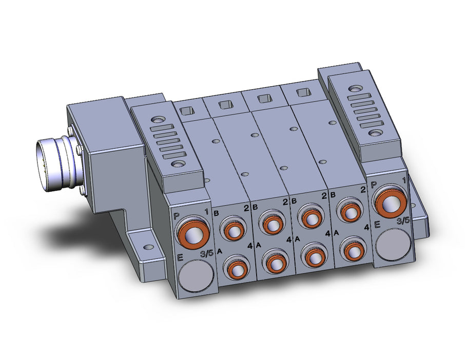 SS5V3-W10CD-04BS-N7 SS5V 04 Station Manifold, Tie-Rod Base