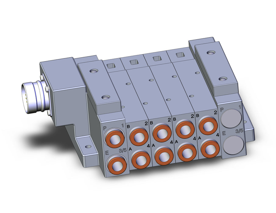 SS5V3-W10CD-04D-N11 SS5V 04 Station Manifold, Tie-Rod Base