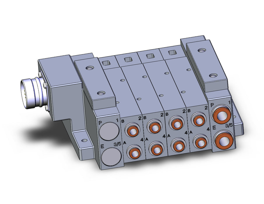 SS5V3-W10CD-04U-N7 SS5V 04 Station Manifold, Tie-Rod Base