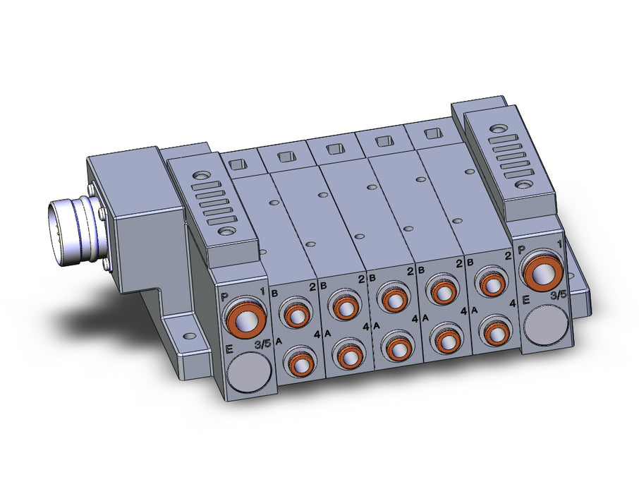 SS5V3-W10CD-05BS-N7 SS5V 05 Station Manifold, Tie-Rod Base