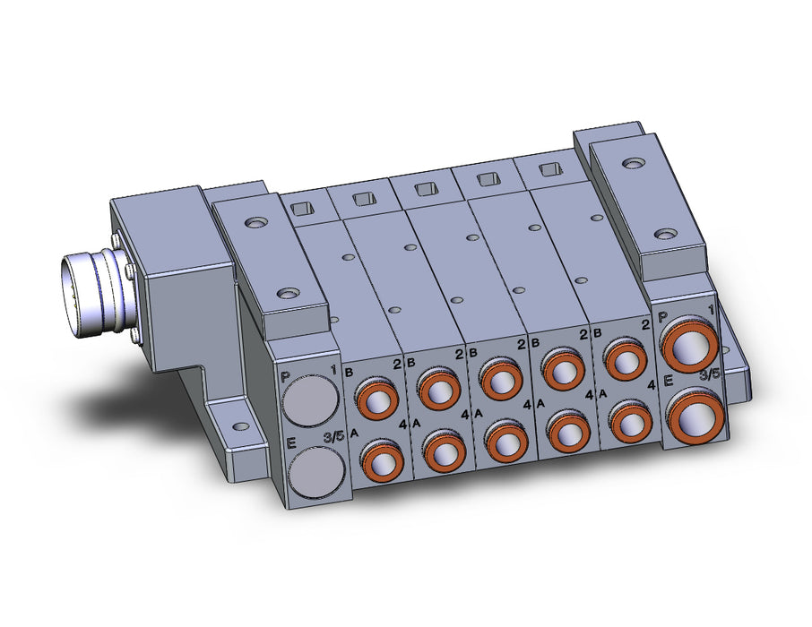 SS5V3-W10CD-05U-C8 SS5V 05 Station Manifold, Tie-Rod Base