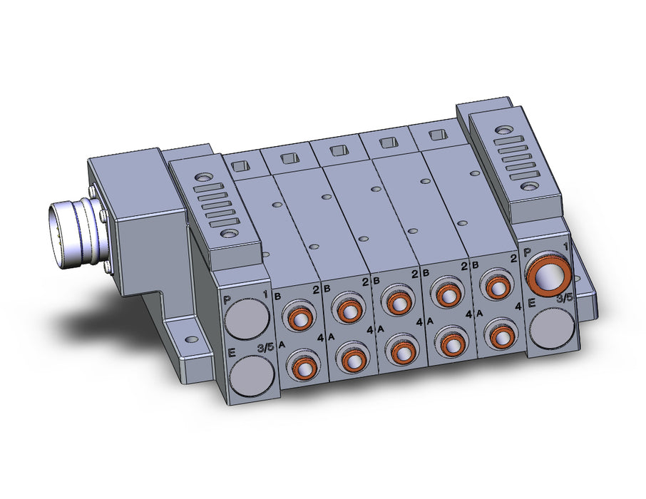 SS5V3-W10CD-05US-C6 SS5V 05 Station Manifold, Tie-Rod Base