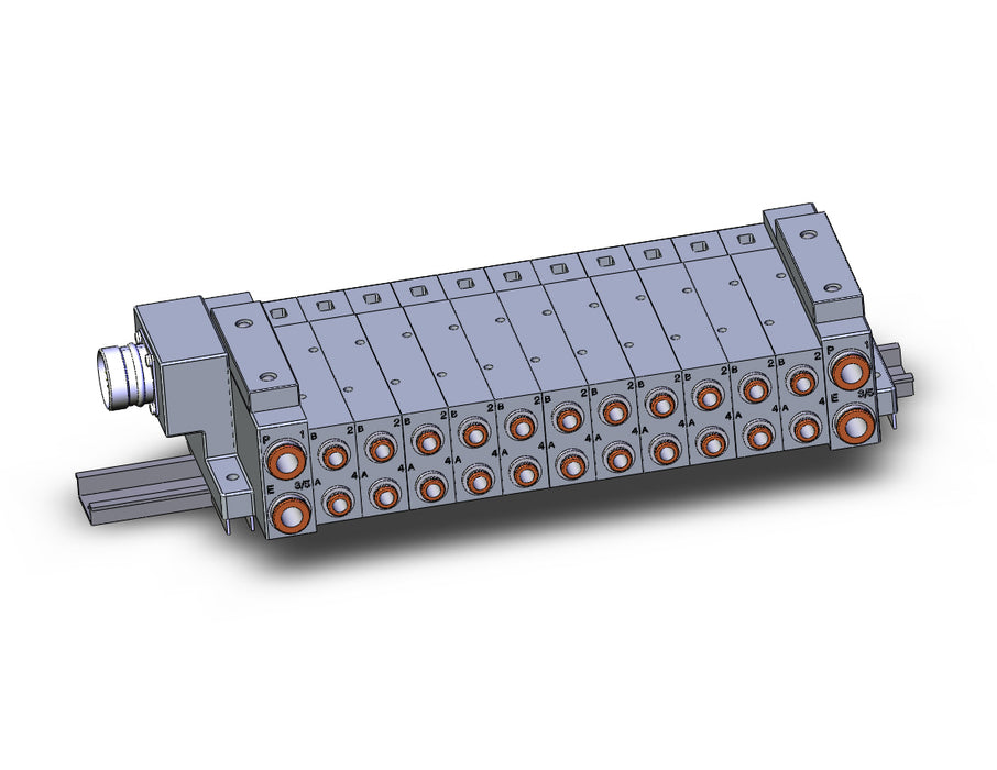SS5V3-W10CD-11B-N7-D SS5V 11 Station Manifold, Tie-Rod Base