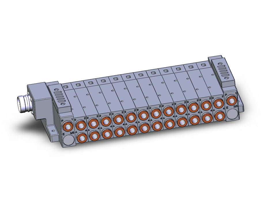 SS5V3-W10CD-12BS-N11 SS5V 12 Station Manifold, Tie-Rod Base