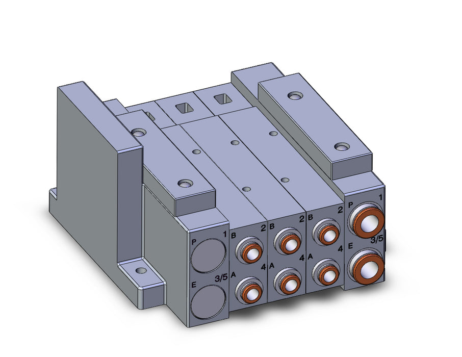 SS5V3-W10S0D-03U-N7 SS5V 03 Station Manifold, Tie-Rod Base