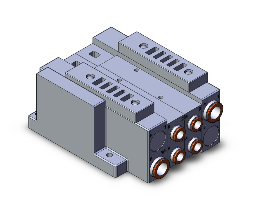 SS5V3-W10S10D-02BS-C8 SS5V 02 Station Manifold, Tie-Rod Base