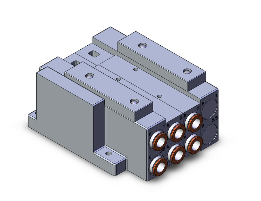 SS5V3-W10S10D-02D-N11 SS5V 02 Station Manifold, Tie-Rod Base