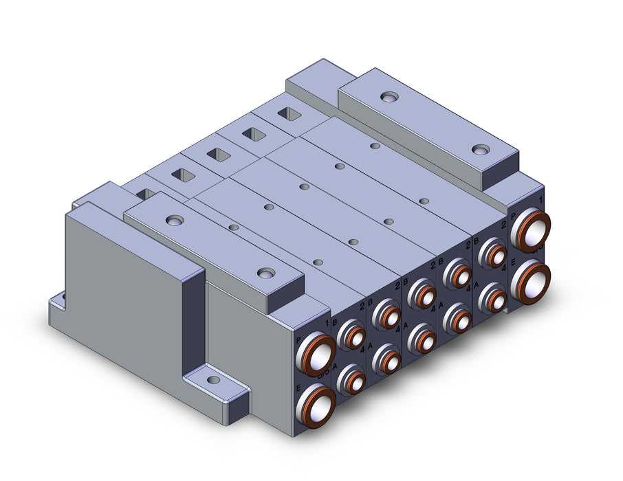 SS5V3-W10S10D-05B-C6 SS5V 05 Station Manifold, Tie-Rod Base