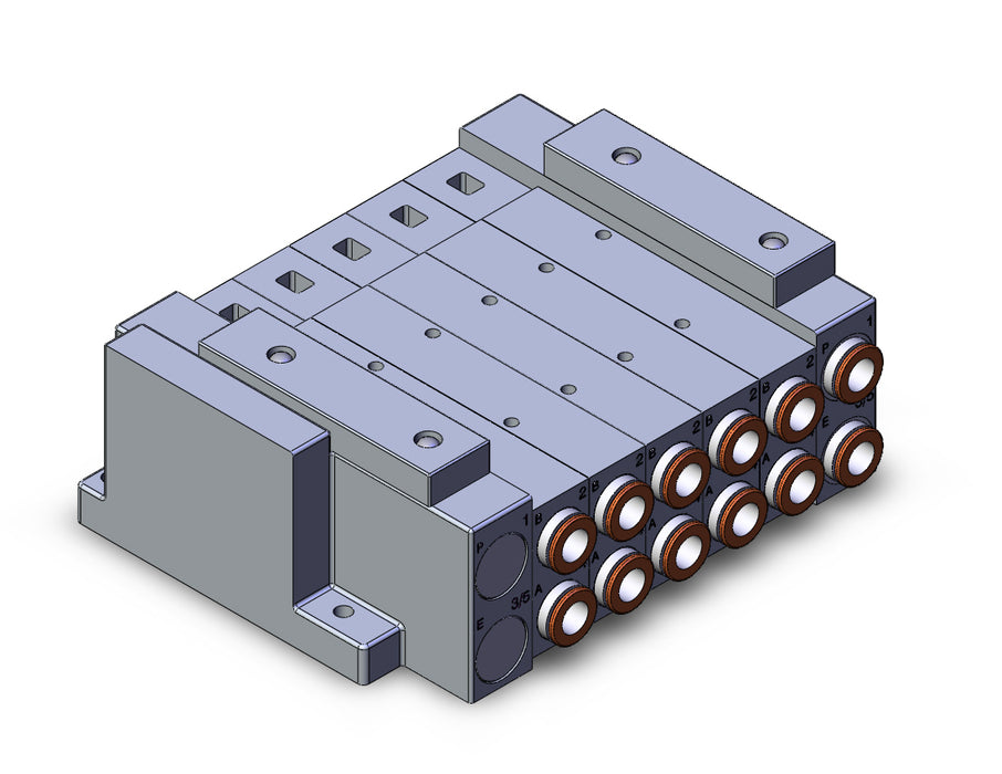SS5V3-W10S10D-05U-N11 SS5V 05 Station Manifold, Tie-Rod Base