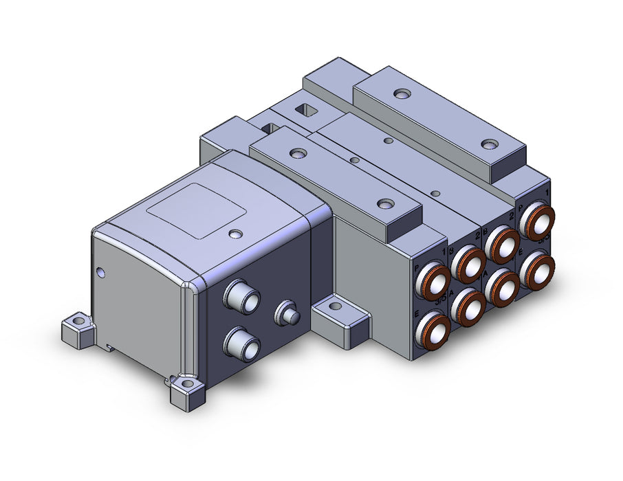 SS5V3-W10S1TBWD-02B-N11 SS5V 02 Station Manifold, Tie-Rod Base