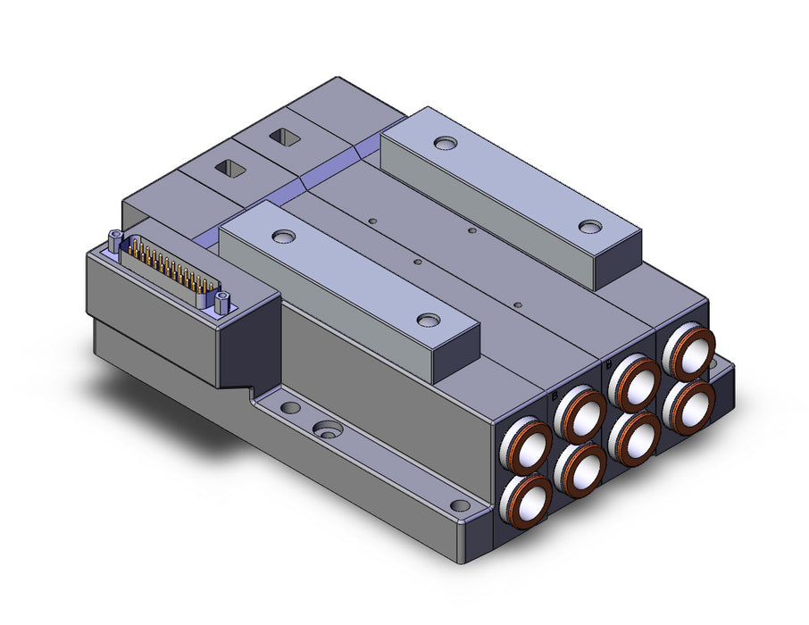 SS5V4-10FD1-02B-C12 SS5V 02 Station Manifold, Tie-Rod Base