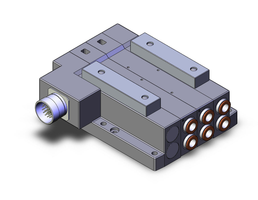 SS5V4-W10CD-02U-N11 SS5V 02 Station Manifold, Tie-Rod Base