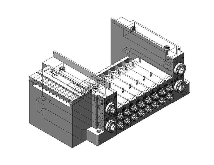 SS5Y3-10S3ZB-08B-C4AA SS5Y3 8 STA MANIFOLD BASE