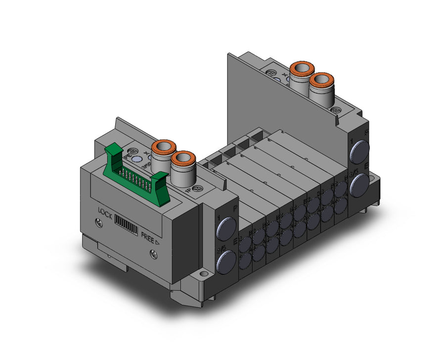 SS5Y3-12PG1-08B-D0 SS5Y3 8 STA MANIFOLD BASE