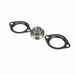 Mounted Stamped Steel Two Bolt Flange Ball Bearing 52100 Bearing Steel Setscrew Lock