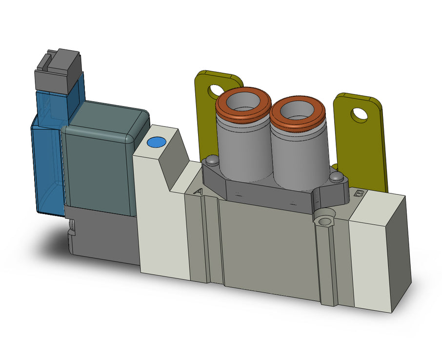 SY3120-5MNZ-C6-F2 VALVE, SGL SOL, BODY PT (DC)