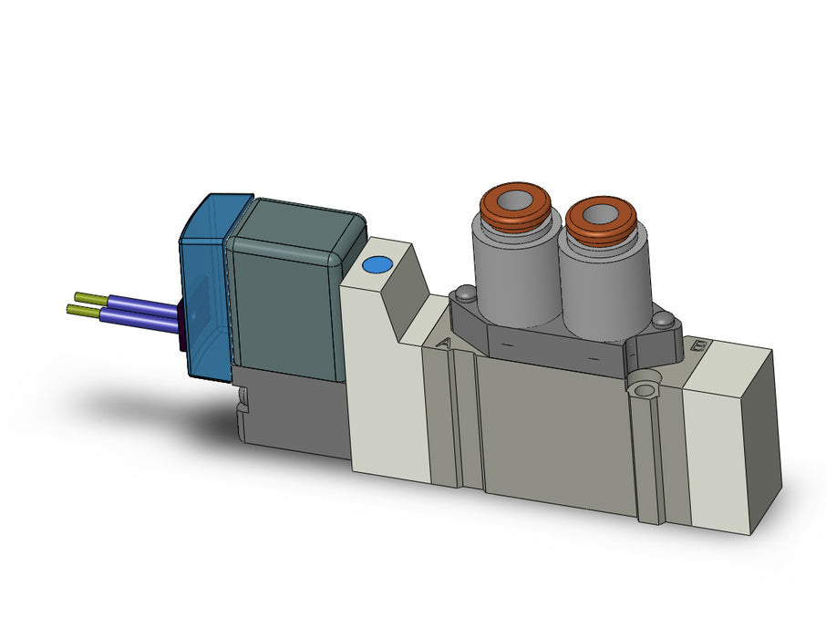 SY3120-6GZ-C4 VALVE, SGL SOL, BODY PT (DC)
