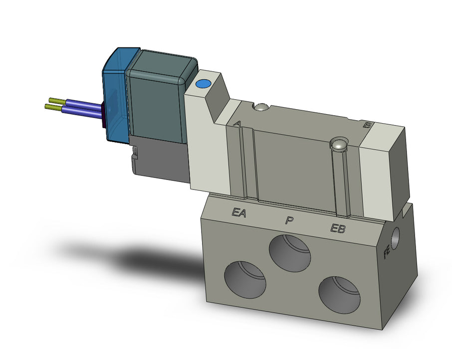 SY3140-5HS-01 VALVE, SGL SOL, BASE MT (DC)