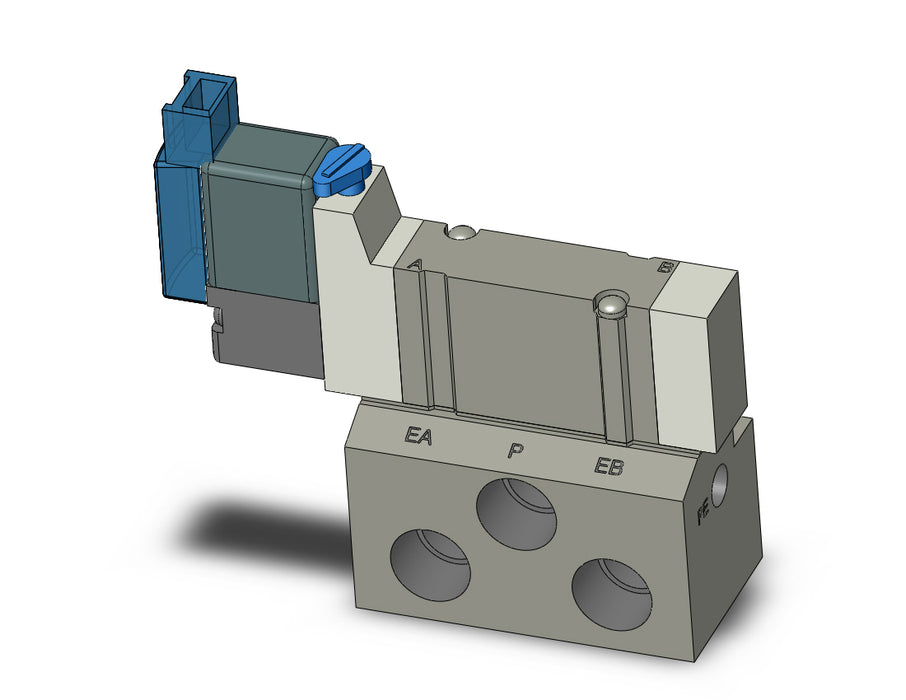 SY3140-5MOUE-01 VALVE, SGL SOL, BASE MT (DC)