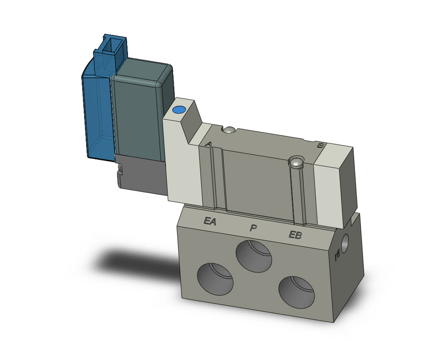 SY3140R-3MOZ-01T VALVE, SGL SOL, BASE MT (AC)