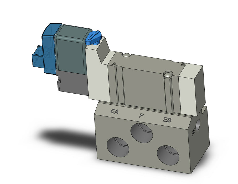 SY3140R-5LOZE-01 VALVE, SGL SOL, BASE MT (DC)