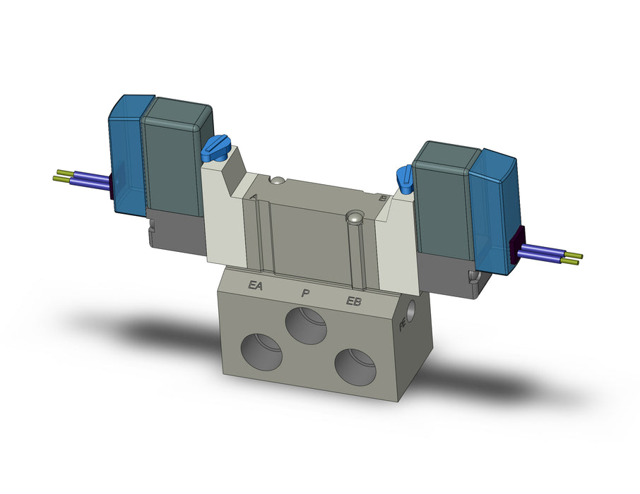 SY3240-1GE-01 VALVE, DBL SOL, BASE MT (AC)