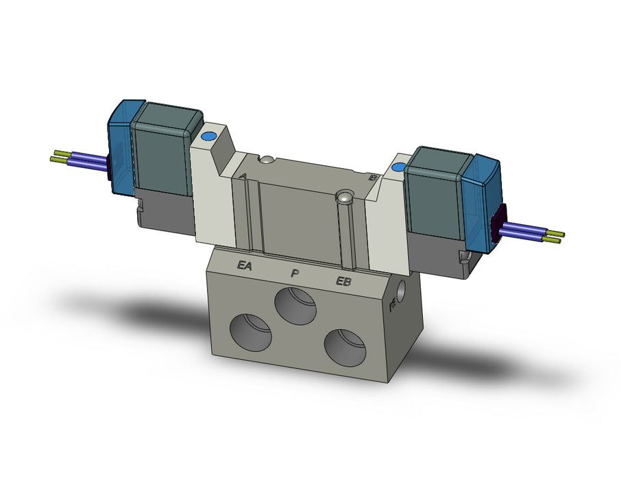 SY3240-5GZ-01 VALVE, DBL SOL, BASE MT (DC)