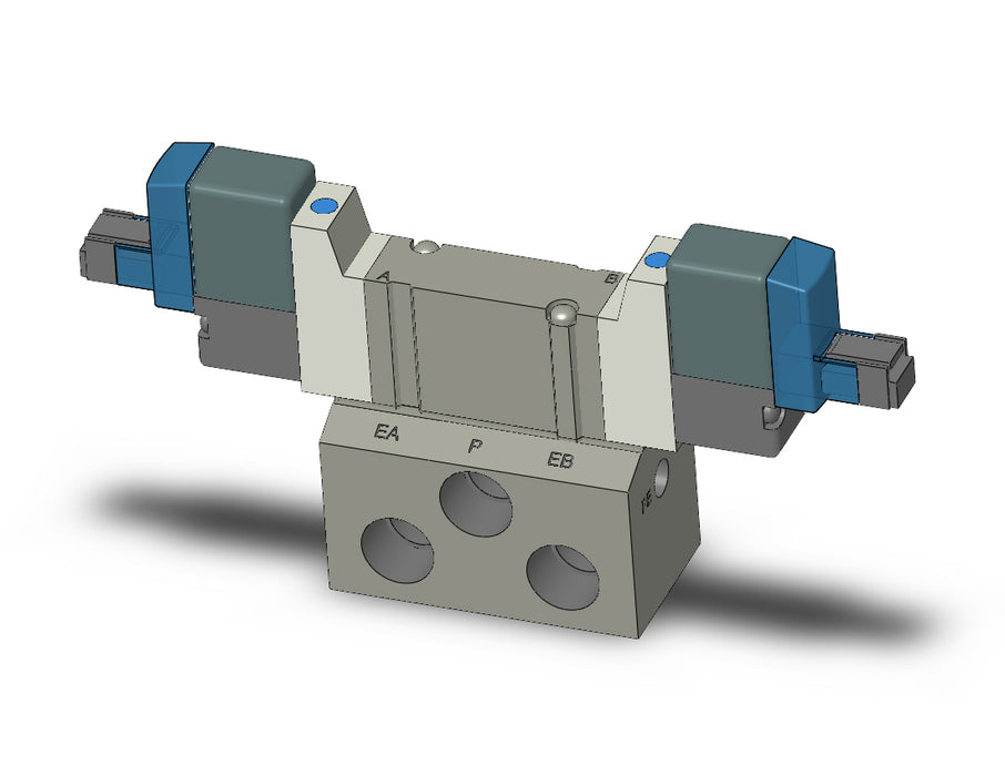 SY3240-5LN-01 VALVE, DBL SOL, BASE MT (DC)