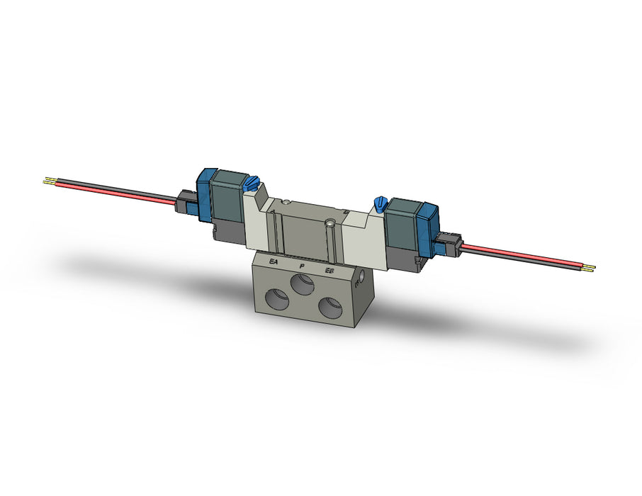 SY3340T-5LZE-01 VALVE, DBL SOL, BASE MT