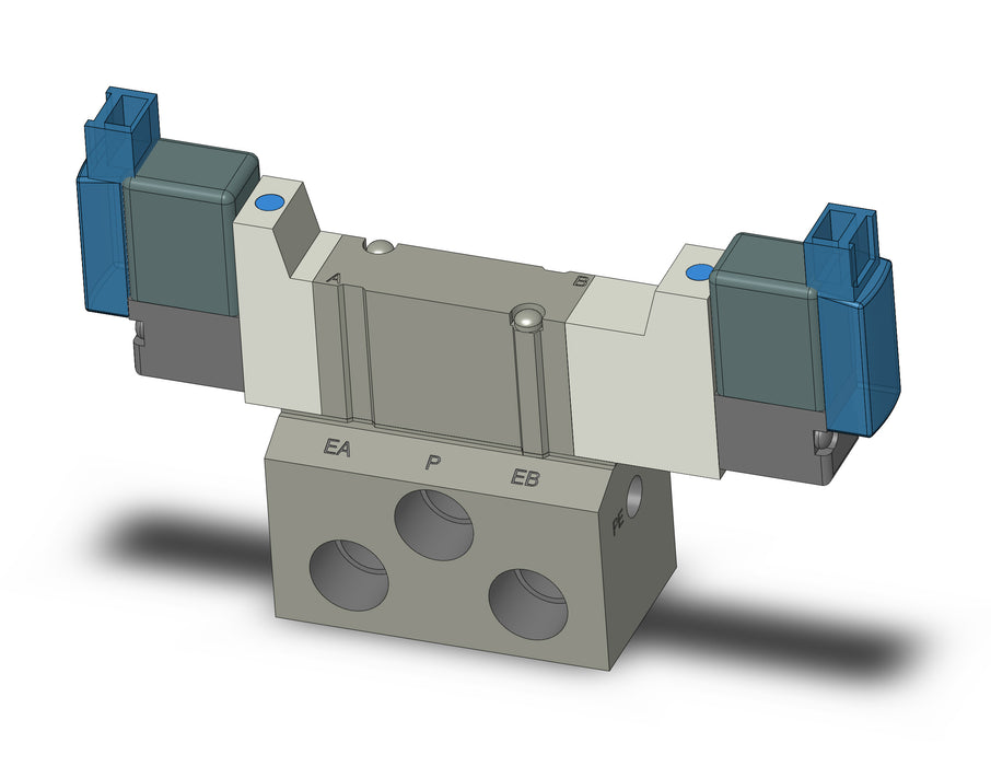 SY3440-5MOZ-01T VALVE, DBL SOL, BASE MT (DC)