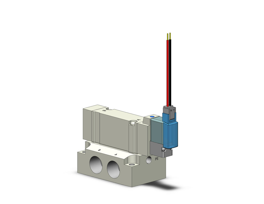 SY5140-3M-02F VALVE, SGL SOL, BASE MT (AC)