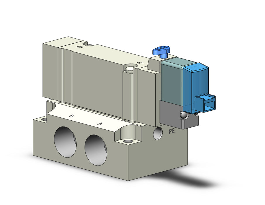 SY5140-5LOZE-02 VALVE, SGL SOL, BASE MT (DC)