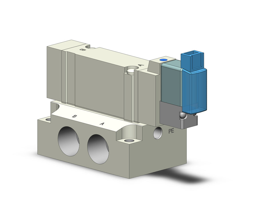 SY5140-5MOZ-02 VALVE, SGL SOL, BASE MT (DC)