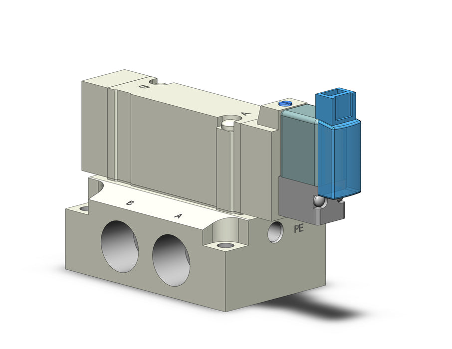 SY5140-5MOZD-02 VALVE, SGL SOL, BASE MT (DC)
