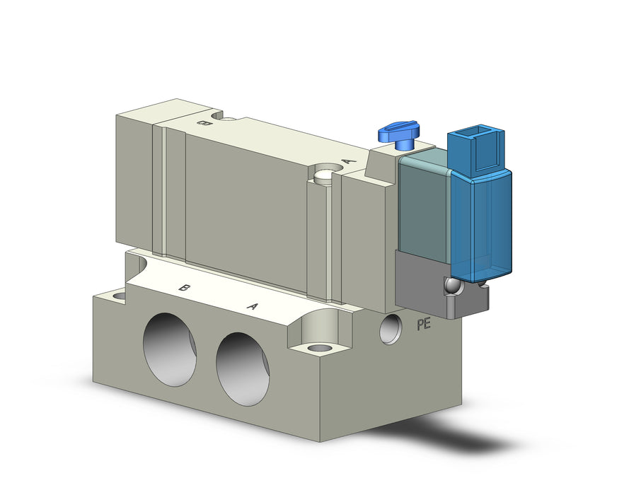 SY5140-5MOZE-02 VALVE, SGL SOL, BASE MT (DC)