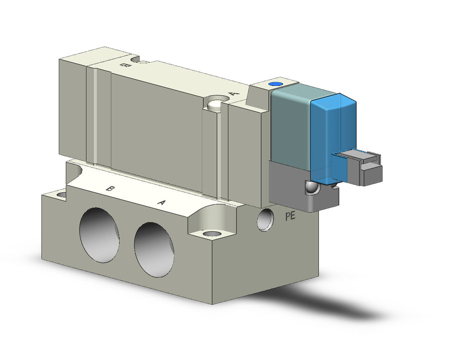 SY5140-VLN-02 VALVE, SGL SOL, BASE MT