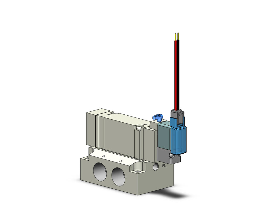 SY5140R-5MUE-02 VALVE, SGL SOL, BASE MT (DC)