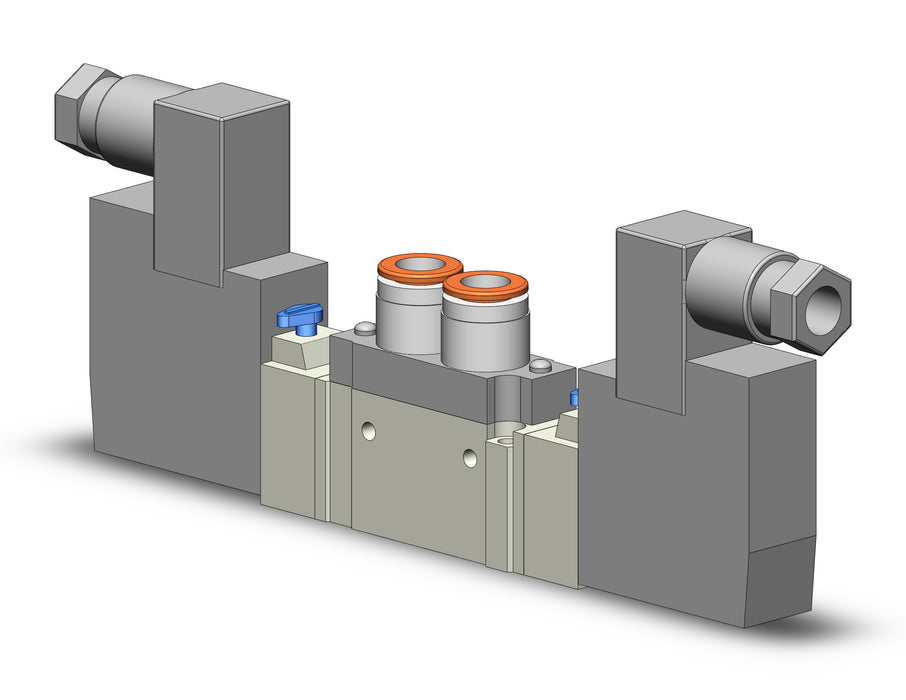 SY5220-5DZE-C8 VALVE, DBL SOL, BODY PT, DIN