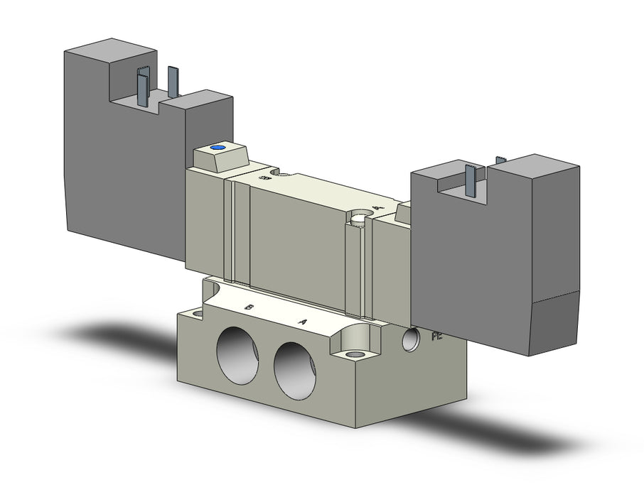 SY5240-5DOS-02 VALVE, DBL SOL, BASE MT
