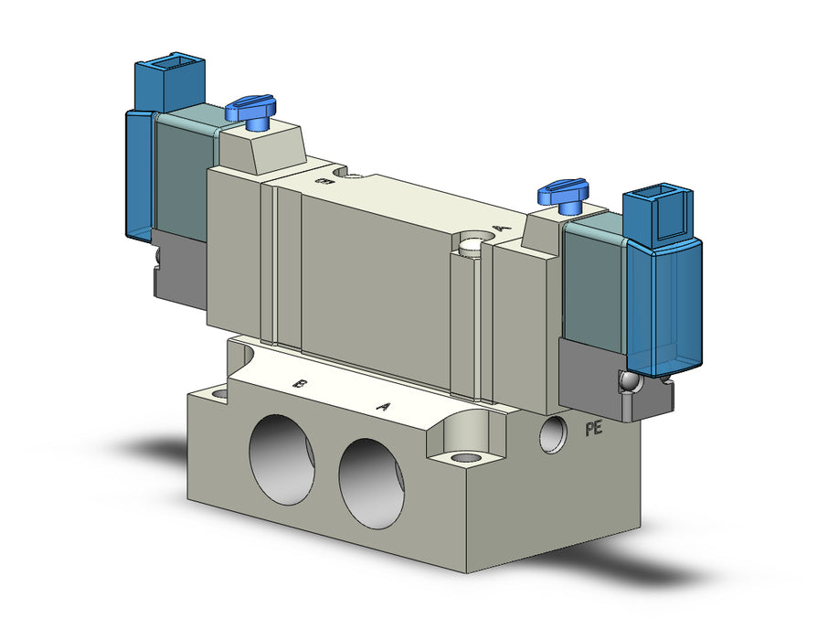 SY5240-5MOUE-02 VALVE, DBL SOL, BASE MT (DC)