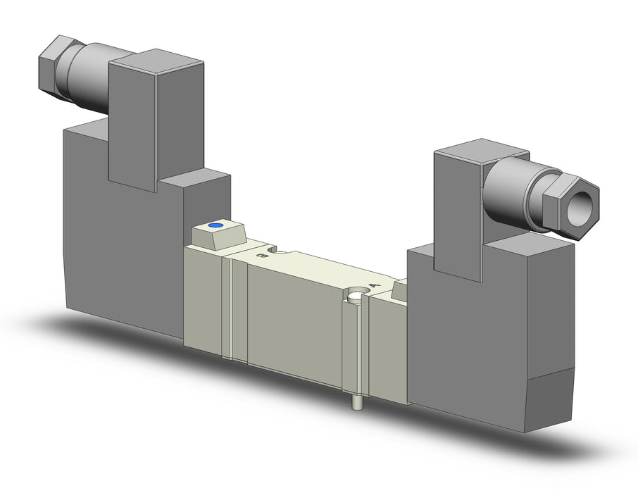 SY5240R-3D VALVE, DBL SOL, BASE MT, DIN