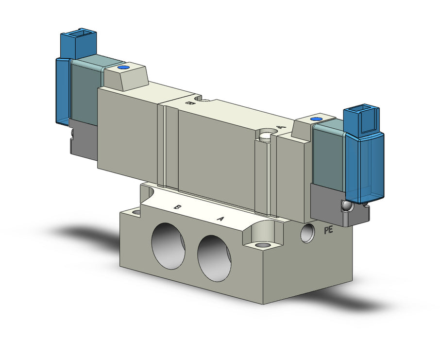 SY5340-5MOZ-02 VALVE, DBL SOL, BASE MT (DC)