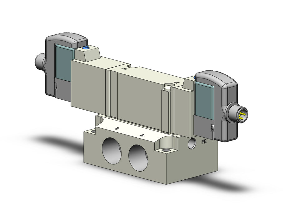 SY5340-5WOZD-02N VALVE, DBL SOL, BASE MT