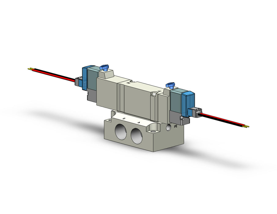 SY5340R-SLZE-02 VALVE, DBL SOL, BASE MT (DC)