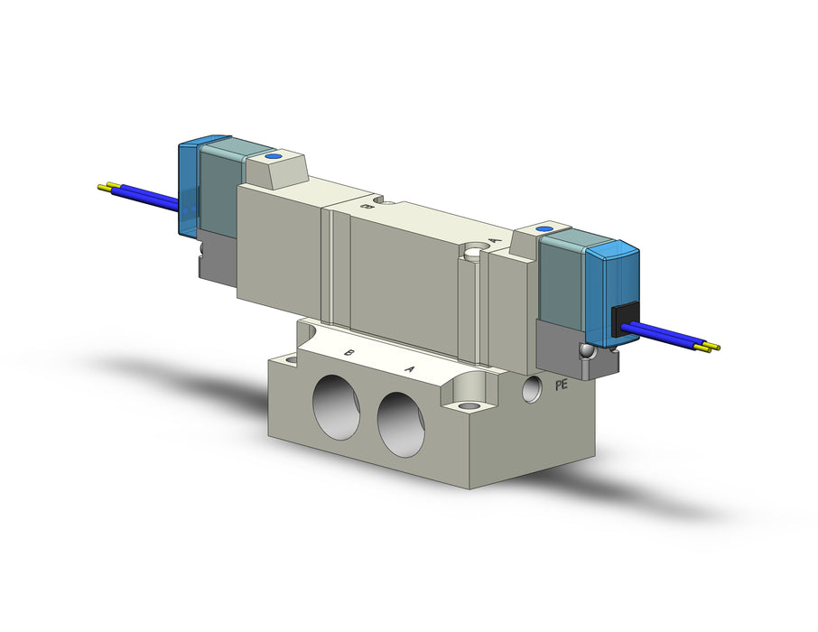 SY5440-5GS-02 VALVE, DBL SOL, BASE MT (DC)