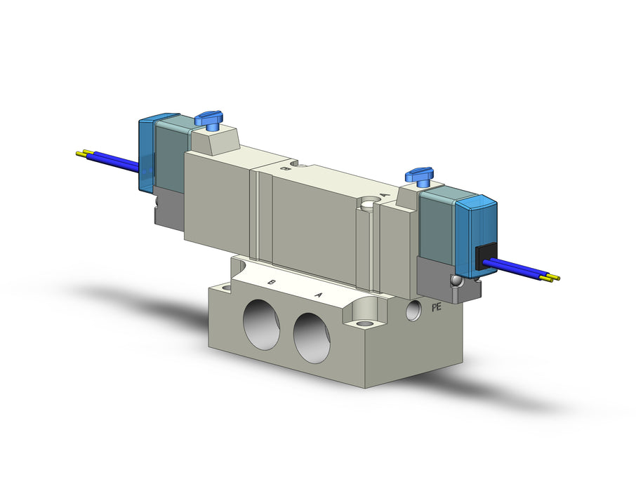 SY5440R-6GE-02N VALVE, DBL SOL, BASE MT