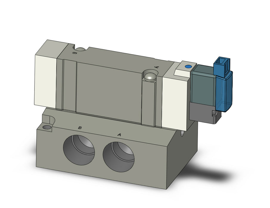 SY7140-5MOZ-03 VALVE, SGL SOL, BASE MT (DC)