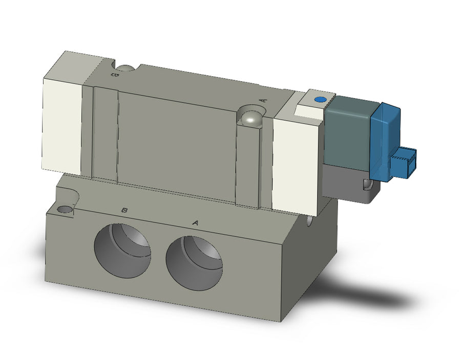 SY7140R-5LOU-03T VALVE, SGL SOL, BASE MT (DC)