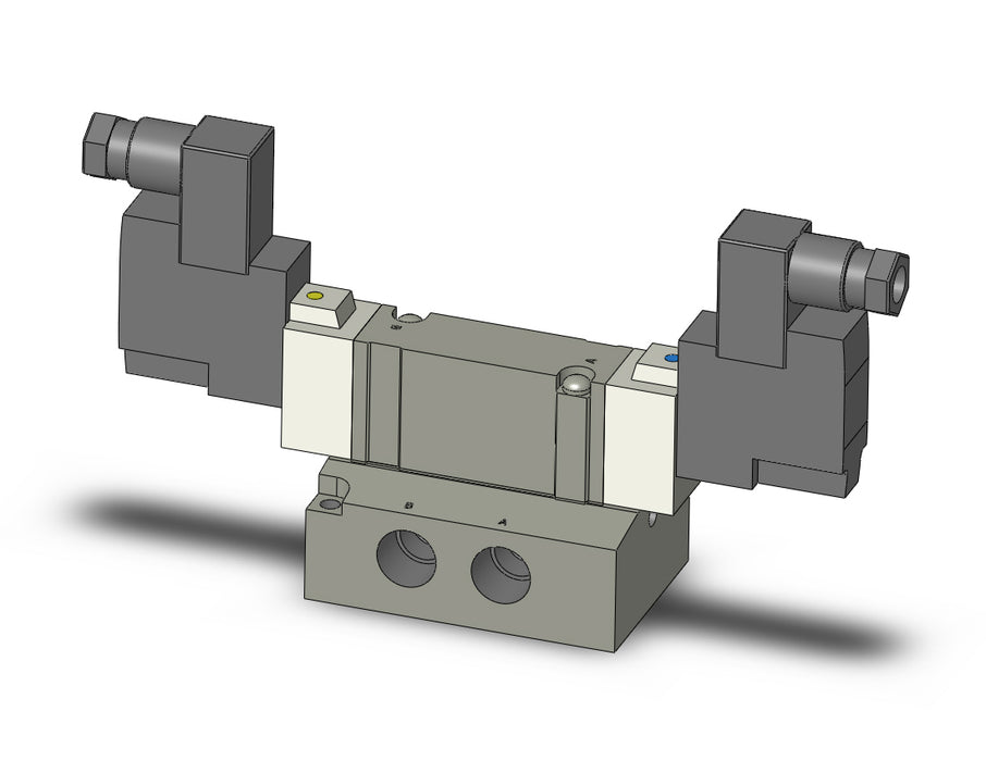 SY7240-3DZ-02N VALVE, DBL SOL, BASE MT, DIN